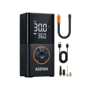 AstroAI L7 Portable Tire Inflator with Digital Dual Values Display and LED Lights, 150 PSI